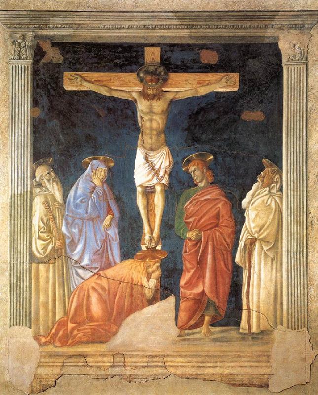 Andrea del Castagno Crucifixion and Saints Norge oil painting art